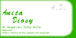 anita diosy business card